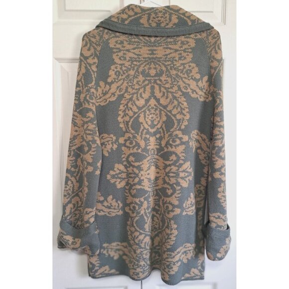 Soft Surroundings S 1-Button Oversized Shawl Collar Long Raglan Sleeve Cardigan - Picture 4 of 7